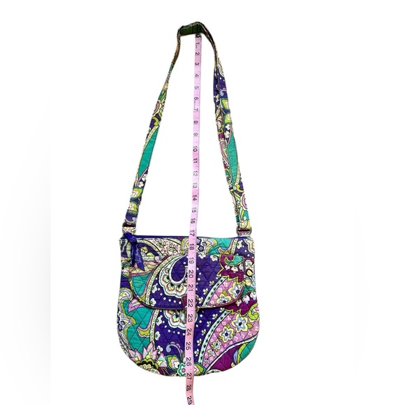 VERA BRADLEY SADDLE HIPSTER Heather Crossbody Shoulder Bag Retired Pattern - Picture 3 of 9